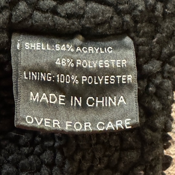 American Stitch Gray Cable Knit Full-Zip Sweater Fleece Lined Jacket Size S - Picture 7 of 10